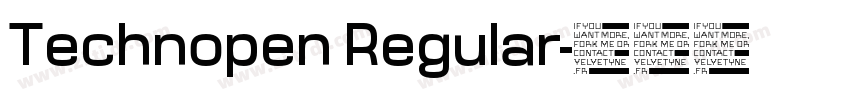 Technopen Regular字体转换